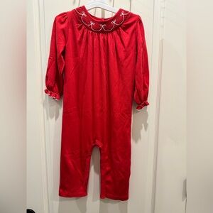 The Beaufort Bonnet Company Scarlet One Piece Embroidered Detail